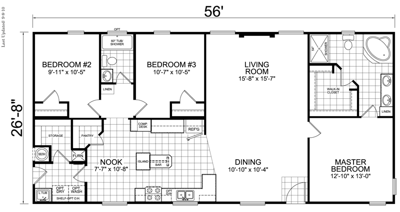 Home: 28 x 56: 3 Bed, 2 Bath, 1493 sq. ft. - Little House ...