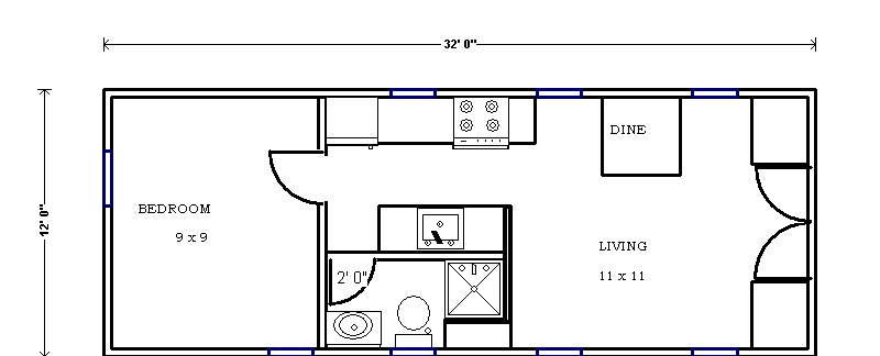 Caretaker Cottage Heirloom Handbuilt Example Floorplan